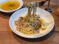 黑松露奶油蘑菇培根意面-麦田工坊(月湖店)