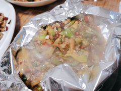 铁板肉沫茄子-小四川美食馆(幸福路店)