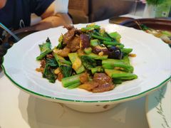 菜心摔打鲜牛肉-桂满陇·杭州小馆(巴黎春天浦建店)