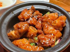 蒜香蜜汁排骨-绿茶餐厅(南昌王府井店)