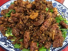 孜然羊肉-北大地皖峰饭馆
