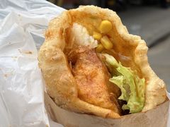-小红车炸蛋葱油饼