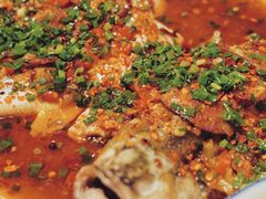 三椒蒸鲈鱼-荆九爷爆炒桥头三嫩(浙大店)