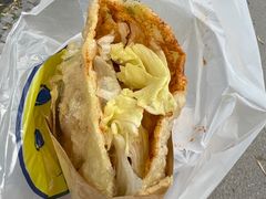 -小红车炸蛋葱油饼