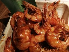 油爆虾-绿茶餐厅(西单老佛爷店)