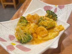 虾仁西兰花炒蛋-日出拉面(望京店)