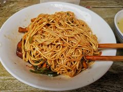 青椒干子肉丝干拌面-高邮面馆(明瓦廊店)