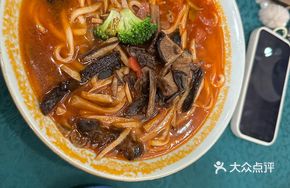 Tomato Mushroom Noodle Soup
