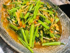 酸笋炒空心菜-浩海火燒雲傣家菜(静安芮欧店)
