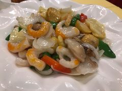 松茸栗香爆三鲜-功德林素菜饭庄(前门店)