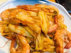大虾烧白菜-1937青岛老味道·海肠捞饭·青岛菜(大鲍岛栈桥店)