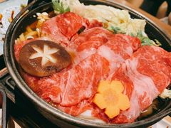雪花牛肉寿喜锅-隐泉之语日式料理(王府中环店)