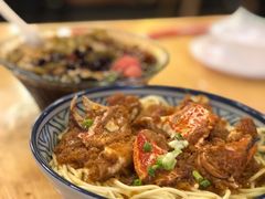 特色蟹脚面-早酒肖汉老味拌面