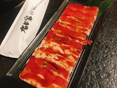 调味猪五花-九田家黑牛烤肉料理(贝尔路店)