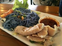 -蝶豆花蓝面条
