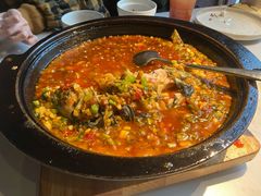 泡豇豆烧肥砣-柴门头啖汤·经典川菜·慢火汤品(锦城万达店)