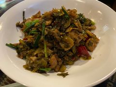 水淹菜炒肉-蜗牛小馆醉乡民谣云南菜(惠新西里店)