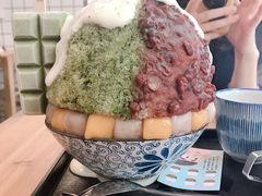 抹茶生乳かき氷-WONDER ICE 萬得冰田(建設路总店)