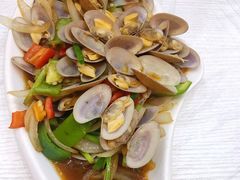 姜葱炒花甲-覃记海鲜美食餐厅