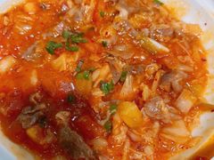 泡菜番茄炖肥牛-绿茶餐厅(天津天河城店)