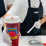 最近特别喜欢吃麻薯的,点了这杯芒果麻薯牛奶天堂