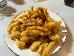 炸鱿鱼条-天伦海鲜·老味道·青岛菜(栈桥天主教堂店)