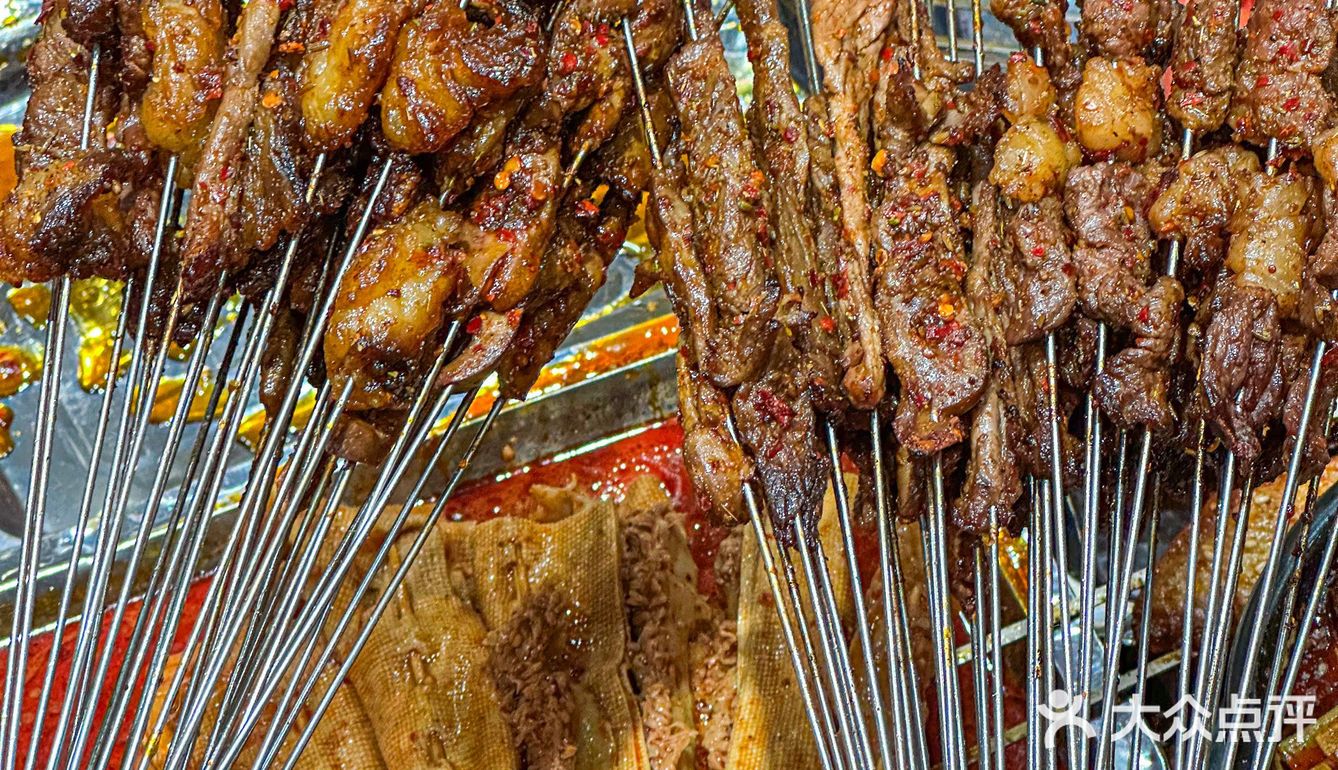 逛完陕历博必吃这家烤肉，一元1️⃣串十年不涨价