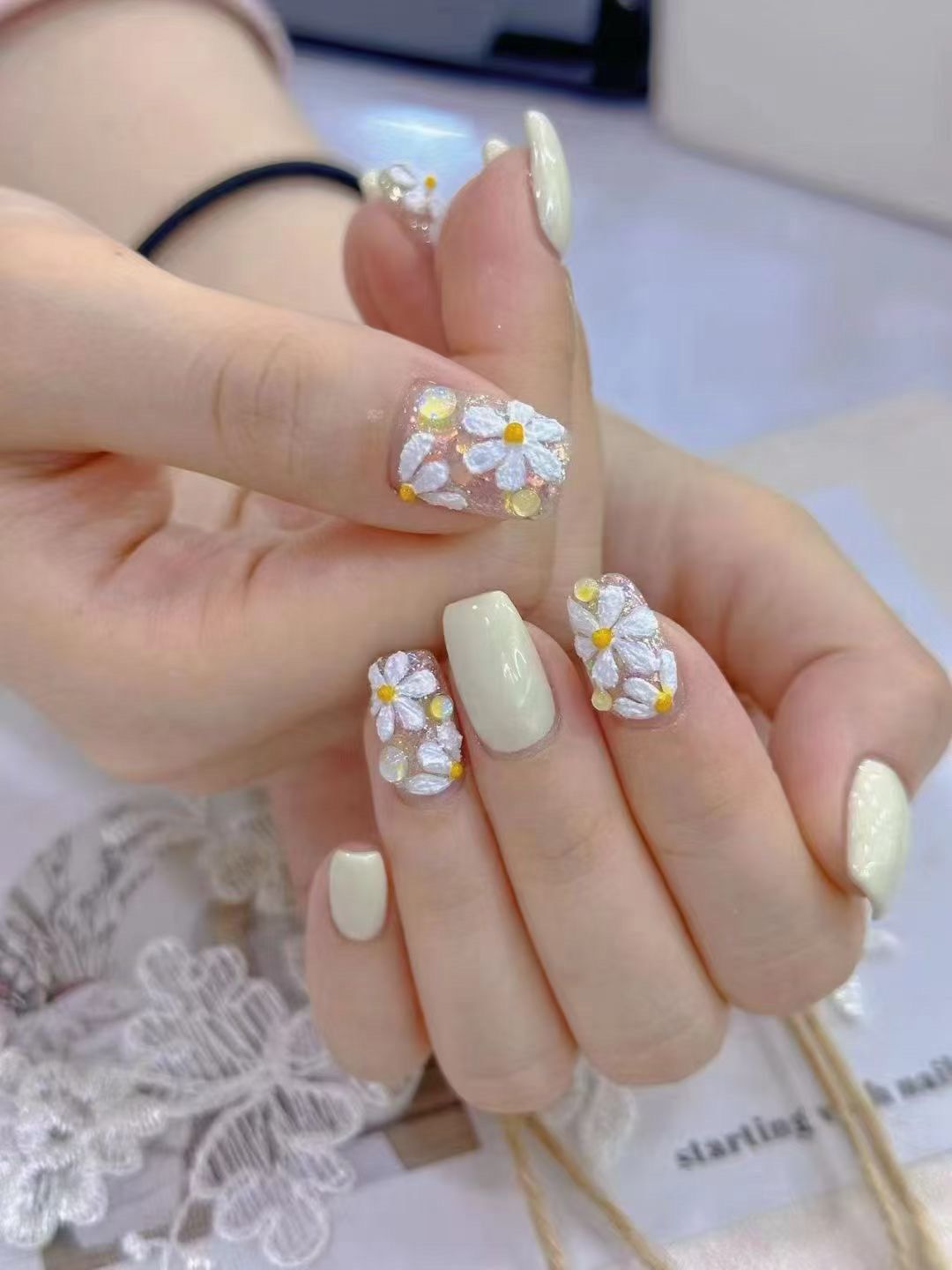 花瓣美甲 小清新 夏季必备