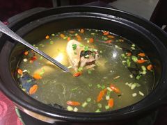 砂锅老鸡汤泡炒米-集贤门·徽菜(南山店)