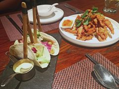 脆皮醋肉拼云吞-肴约·花园式餐厅(湖里店)
