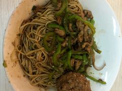 青椒干子肉丝干拌面-高邮面馆(明瓦廊店)