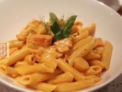 三文鱼芦笋意面-Geneva日内瓦餐厅(西郊宝成花苑店)