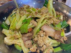 干锅有机花菜-邵老爹老杭州白斩鸡·家常菜(建国北路店)