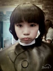 3剪发后，涂了药水，烫发前，是不是很乖-HD HAIR STYLE