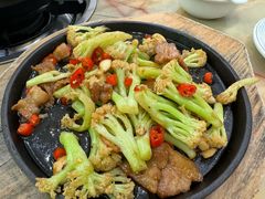 铁板有机花菜-李师傅脆肚(梅林店)