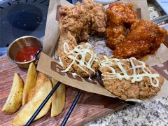 炸鸡拼盘-安又胖韩国烤肉(美罗城店)