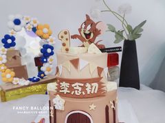 -卡比儿童蛋糕·心意定制·低脂零卡糖动物奶油FancyBALLOON(滨海店)