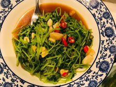 酱汁豌豆苗-杭州西湖柳莺里酒店·闻莺厅