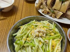 韭黄炒蛋-肥婆兰鸡饭(西门外街店)