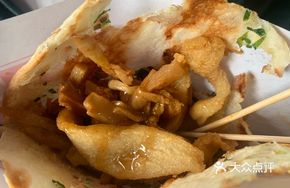 Chicken Strip Pancake with Braised Bamboo Shoots