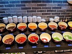 自助调料区-云中鱼蒸汽石锅鱼(浦东食品城店)