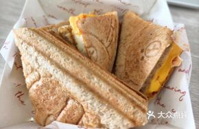 Cheese Pork Chop Egg Grilled Sandwich