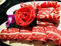 雪花牛肉-捞王猪肚鸡火锅(财富中心店)