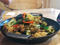 干锅花菜-兔行天下-鸿鹤鲜锅兔(中海国际店)