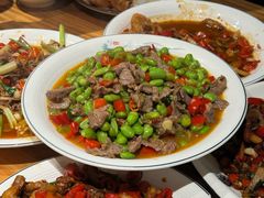 毛豆炒牛肉-小口味