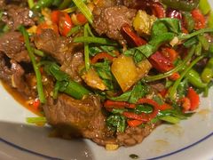 爆炒雪花牛腱肉-荆九爷爆炒桥头三嫩(浙大店)