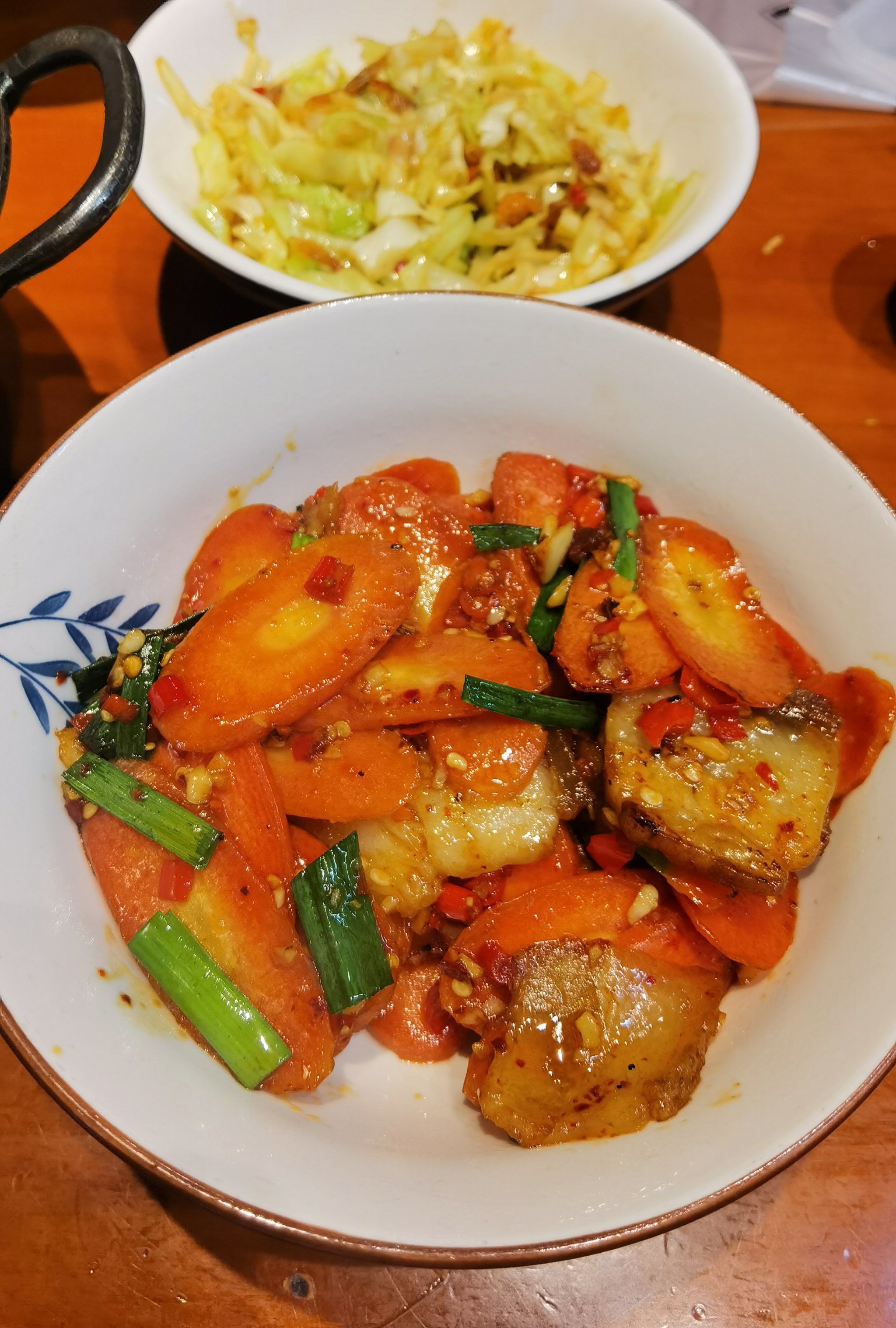 n胡萝卜回锅肉,用的是腊肉