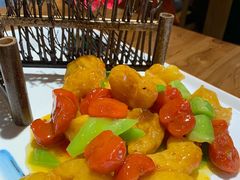 橙味虾球-东来菜馆•手抓海鲜家常菜•海鲜锅贴(鸽子窝店)