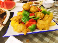 宫保虾球-烁佳海鲜大馅饺子