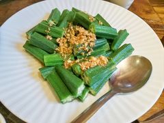 白灼黄秋葵-临家闽南菜(五店市店)